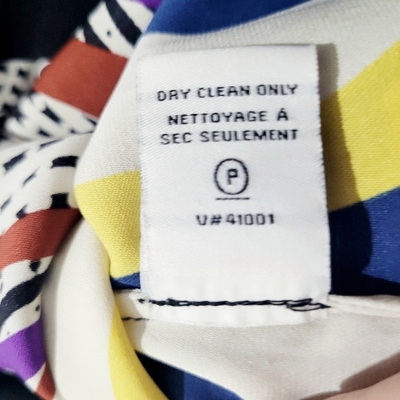 Diane von Furstenberg Silk Blend Shift Dress Women’s Size 6 Geometric Print - Picture 12 of 14